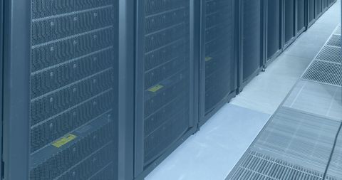 Advanced Data Center Server Room with Technology Interface - Download Free Stock Images Pikwizard.com