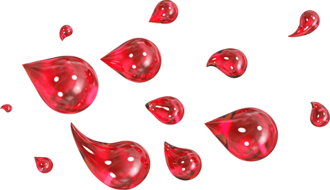 red shiny transparent water drops on white background - Download Free Stock Videos Pikwizard.com