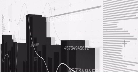 Dynamic Statistical Data with Graphs on White Background - Download Free Stock Images Pikwizard.com