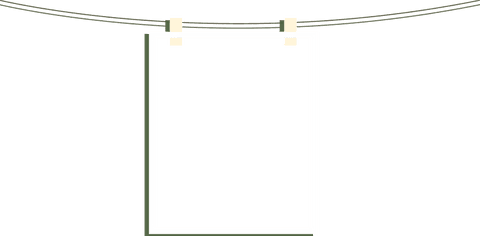Transparent Frame Hanging on Cord for Modern Minimalist Design