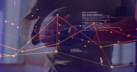 Executive Pointing at Holographic Global Network Connecting Data Nodes with Floating Code Overlay