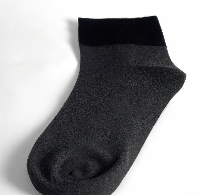 Single Black Sock Isolated on White Background - Download Free Stock Images Pikwizard.com