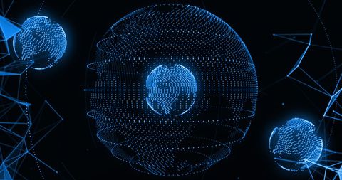 Innovative Digital Globe with Global Network Connections - Download Free Stock Images Pikwizard.com