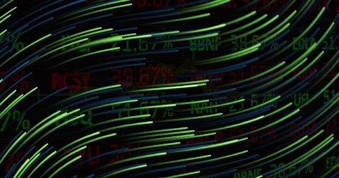 dynamic light trails interacting with digital data streams - Download Free Stock Images Pikwizard.com