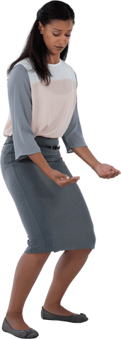 businesswoman silently carrrying object transparent image - Download Free Stock Videos Pikwizard.com