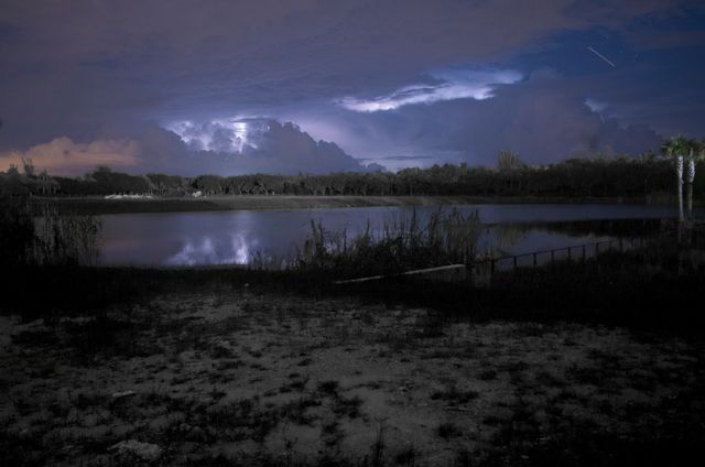 Stormy Night Landscape with Dramatic Sky - Download Free Stock Photos Pikwizard.com