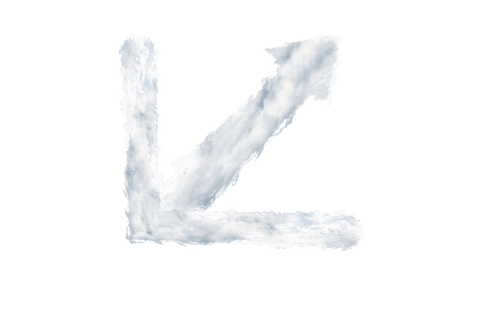 directional arrow in feathery clouds on transparent background - Download Free Stock Videos Pikwizard.com
