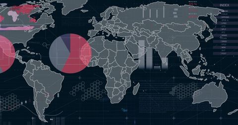 Global Financial Data Analytics Over World Map - Download Free Stock Images Pikwizard.com