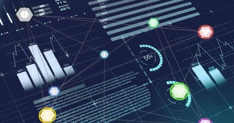 Digital Financial Data Processing with Interactive Graphics - Download Free Stock Images Pikwizard.com