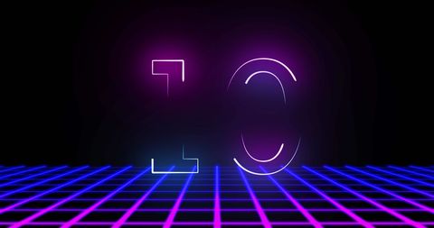 glowing pink and blue digital countdown for new year celebration - Download Free Stock Images Pikwizard.com