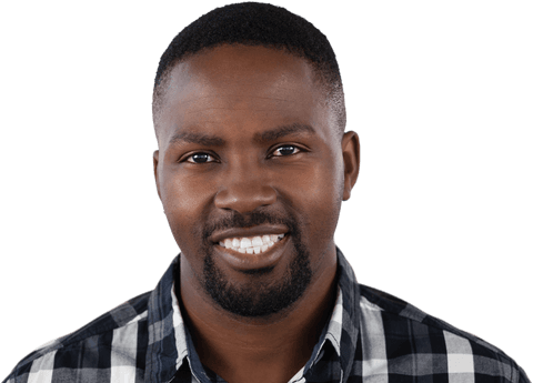 Smiling Man in Plaid Shirt Against Transparent Background - Download Free Stock Videos Pikwizard.com