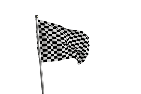 checkered racing flag isolated on transparent background - Download Free Stock Videos Pikwizard.com