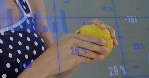Creative Blend of Technology and Freshness with Orange and Digitized Analytics