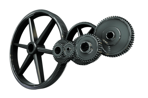 transparent metallic gears system connection illustration - Download Free Stock Videos Pikwizard.com