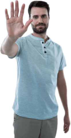 Transparent Interaction Concept with Man Touching Invisible Surface - Download Free Stock Videos Pikwizard.com