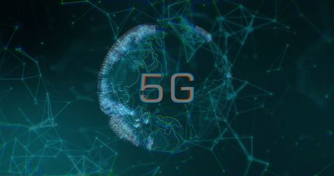 5G Technology Concept with Digital Globe and Network Connections - Download Free Stock Images Pikwizard.com