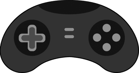minimalist flat game controller design on transparent background - Download Free Stock Videos Pikwizard.com