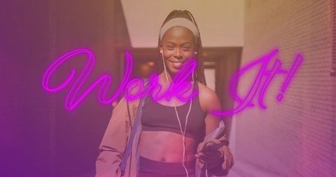 Inspiring Fitness Routine with Energetic Woman Listening to Music