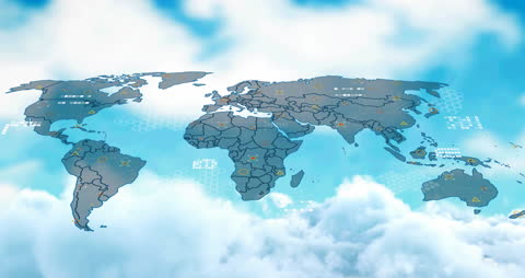 Global Data Network Visualization Amidst Cloudscape