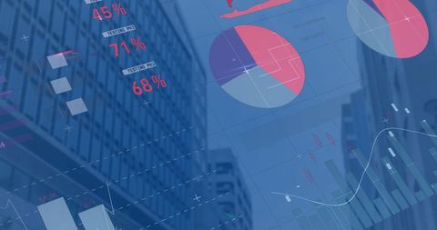 Financial Data and Cityscape Highlighting Global Business Trends - Download Free Stock Images Pikwizard.com