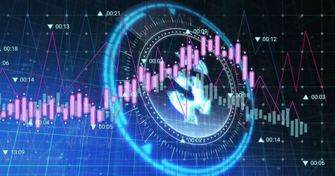 Digital Money and Economic Flow in Futuristic Space - Download Free Stock Images Pikwizard.com