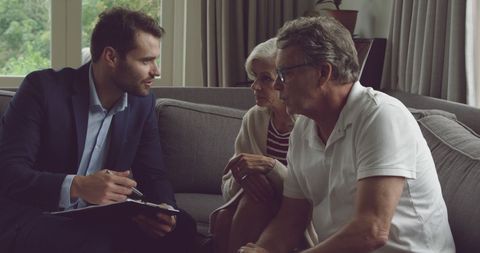 Young Advisor Discussing Financial Planning with Senior Couple - Download Free Stock Images Pikwizard.com
