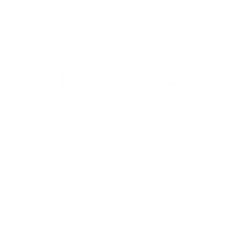 geometric number 16 illustration on transparent background - Download Free Stock Videos Pikwizard.com
