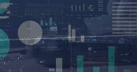 Financial analytics overlay on electronic payment concept