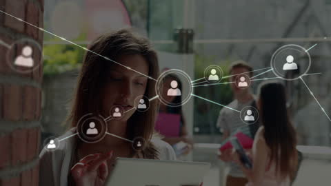 Diverse Students Exploring Digital Connectivity Concepts