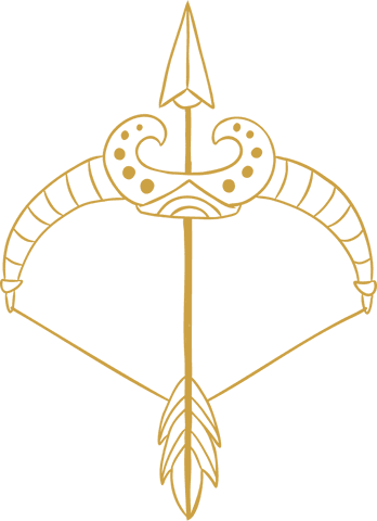 golden crossbow emblem on transparent background - Download Free Stock Videos Pikwizard.com