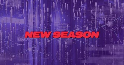 Futuristic Energy: New Season Text on Cyber Network Background - Download Free Stock Images Pikwizard.com