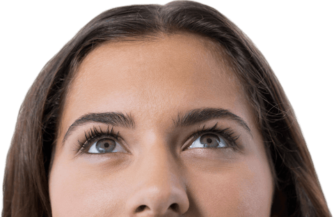 woman looking upwards eye contact transparent background - Download Free Stock Videos Pikwizard.com