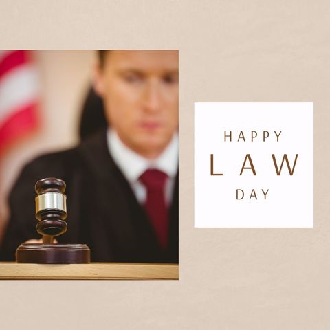 celebration of law day with judge and gavel - Download Free Stock Templates Pikwizard.com