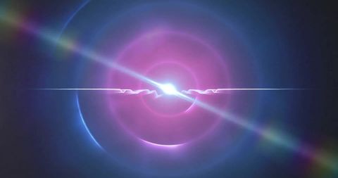 Mesmerizing Glowing Light Trails on Dark Visual Abstract