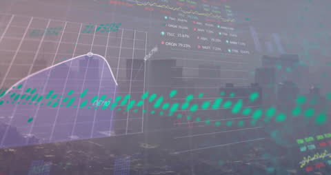Dynamic Financial Data Analyzing with Digital Graphics Overlay