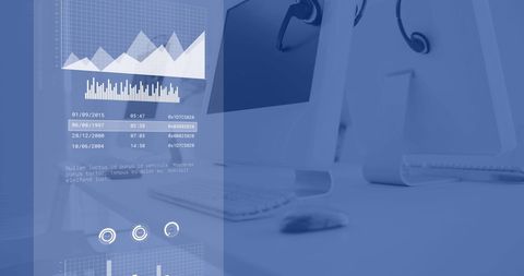 Digital Financial Analytics in Modern Office Environment - Download Free Stock Images Pikwizard.com