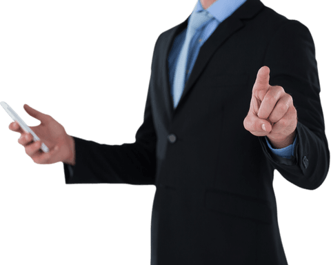 Transparent Businessman Interacting with Technology Concept - Download Free Stock Videos Pikwizard.com