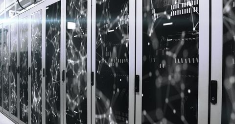Data Transfer Infrastructure in a Network Server Room - Download Free Stock Images Pikwizard.com
