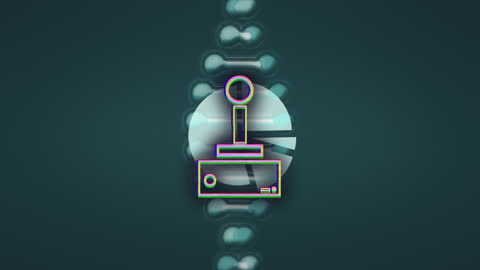 DNA Helix Combined with Retro Gamepad Interface