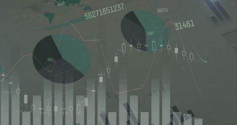 Dynamic Infographic with Charts and Global Network Interface - Download Free Stock Images Pikwizard.com