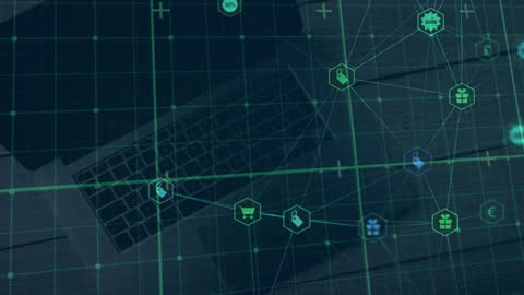 Digital Network Connections Over Laptop Keyboard