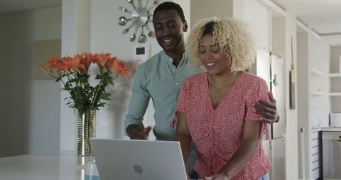 Happy Friends Connecting Over Technology at Home