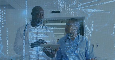 Medical Professionals Analyzing Digital Data for Enhanced Diagnostics