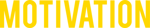 Motivation Text in Bold Yellow on Transparent Background