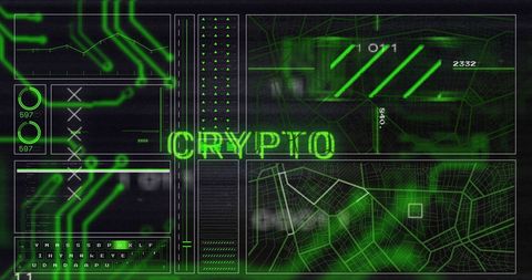 Digital Crypto Interface with Data Visualizations - Download Free Stock Images Pikwizard.com