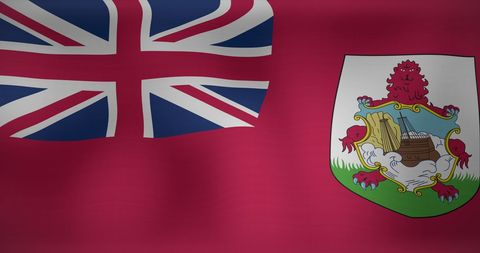 Waving Bermuda Flag Symbolizing Pride and Unity - Download Free Stock Images Pikwizard.com