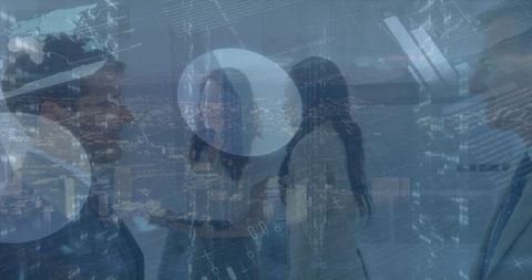 Business networking with digital data overlay