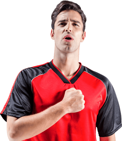 transparent football player with hand on heart singing anthem - Download Free Stock Videos Pikwizard.com