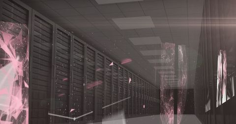 Futuristic Data Center with Digital Networks and Holography - Download Free Stock Images Pikwizard.com