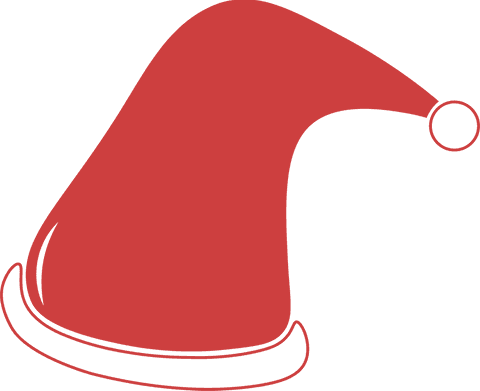 Santa Claus Hat Christmas Illustration on Transparent Background - Download Free Stock Videos Pikwizard.com